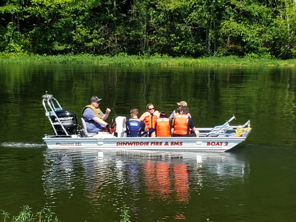 Boat 2 in the water